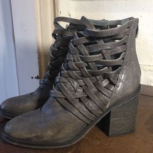 Free People Carrera Heel Leather Boot